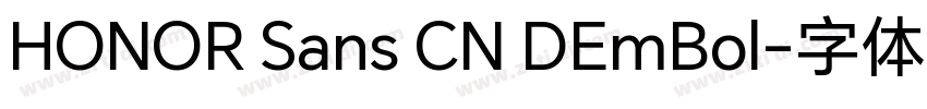 HONOR Sans CN DEmBol字体转换